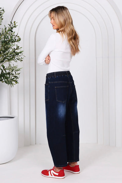 Leo Barrel Jeans - Ink