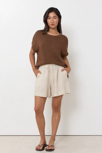 Billy Linen Short - Natural