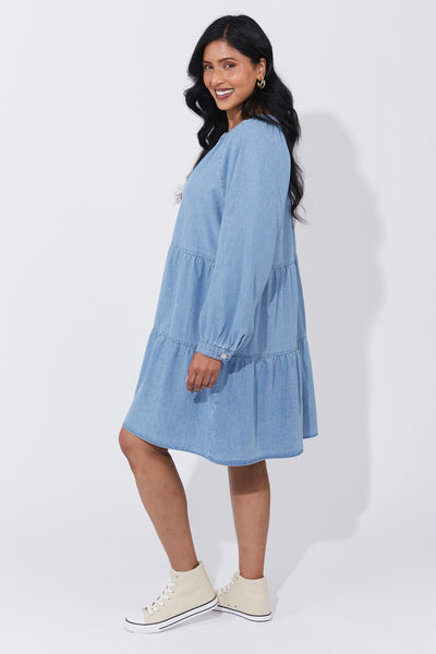 Austin Denim Dress - Denim