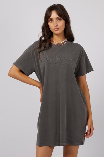 Classic Tee Dress - Charcoal