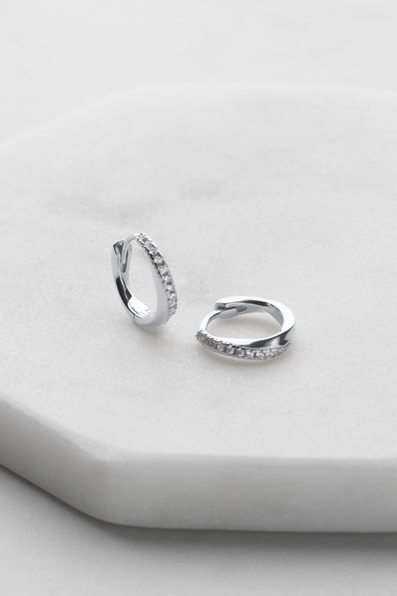 ~ Zafino Celeste Huggie - Silver