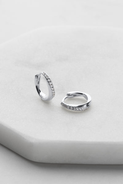 ~ Zafino Celeste Huggie - Silver