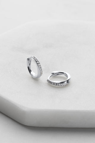 ~ Zafino Celeste Huggie - Silver