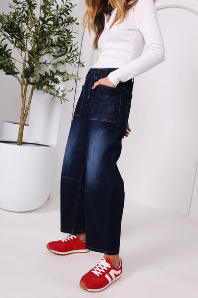 Leo Barrel Jeans - Ink