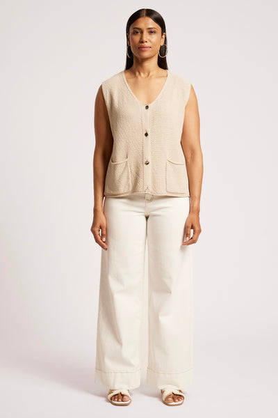 Maris Knit Vest - Tusk