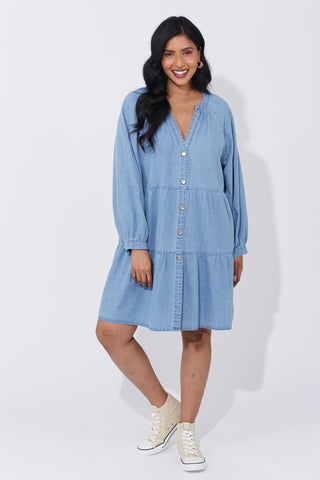 Austin Denim Dress - Denim