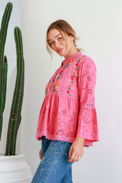 Lecce Top - Pink