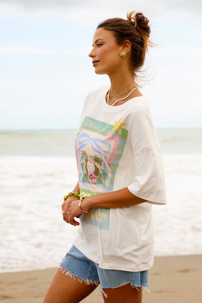 Lucky Star Tee - White