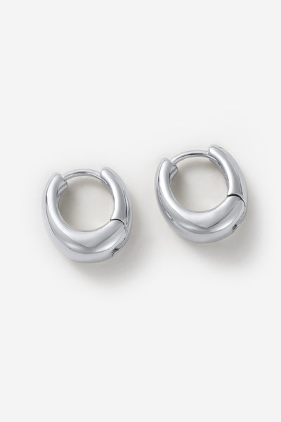 ~ Zafino Steph Hoop Medium - Silver