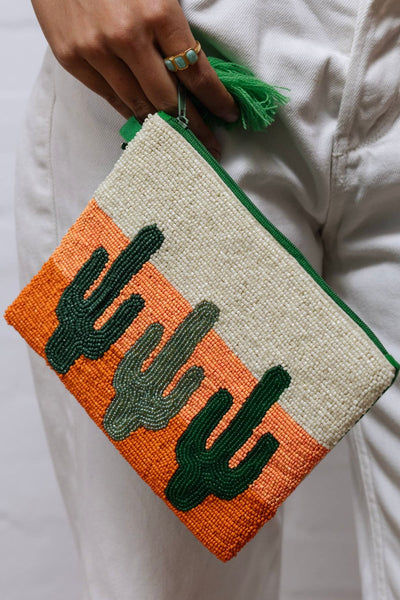 ~ Zoda Beaded Purse - Cactus Sunset