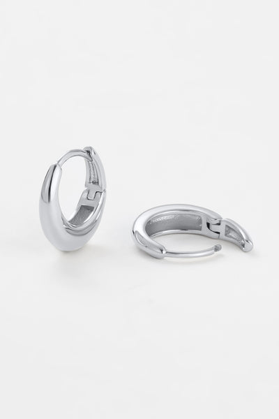 ~ Zafino Cleo Hoop Earring Small - Silver