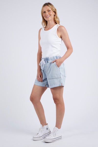 Emma Relaxed Denim Short - Light Blue Wash