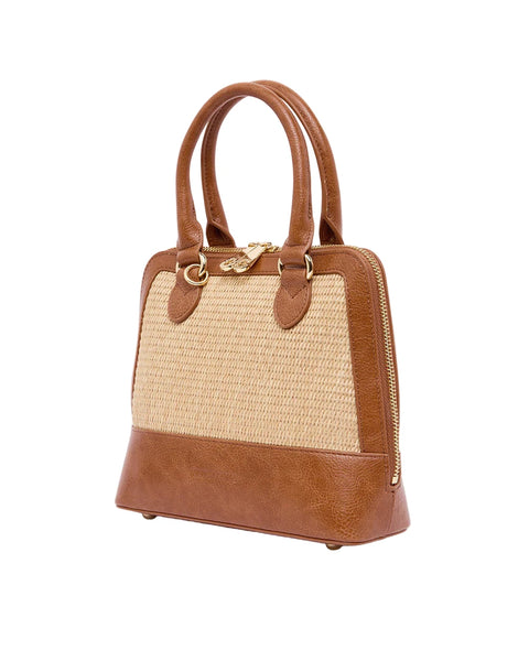 ~ ELMS+KING Fairfax Top Grip - Tan Pebble/ Natural Weave