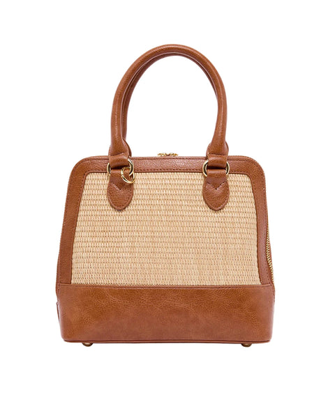 ~ ELMS+KING Fairfax Top Grip - Tan Pebble/ Natural Weave