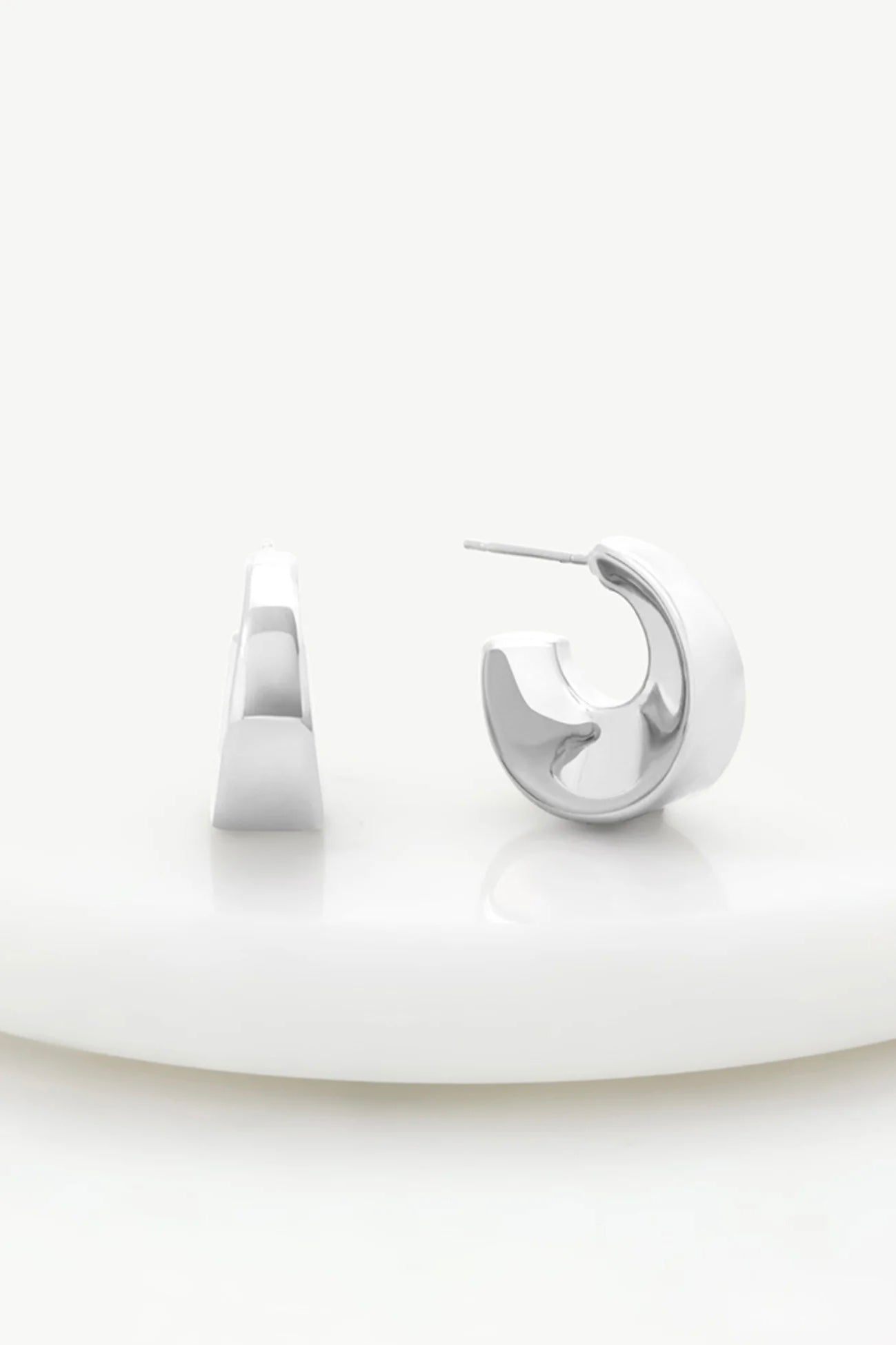 ~ Zafino Harper Hoop Earring - Silver