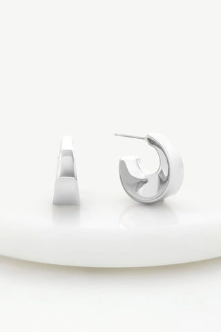~ Zafino Harper Hoop Earring - Silver