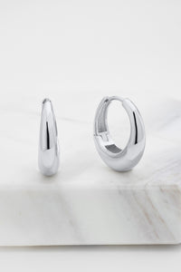 ~ Zafino Cleo Hoop Earring Medium - Silver