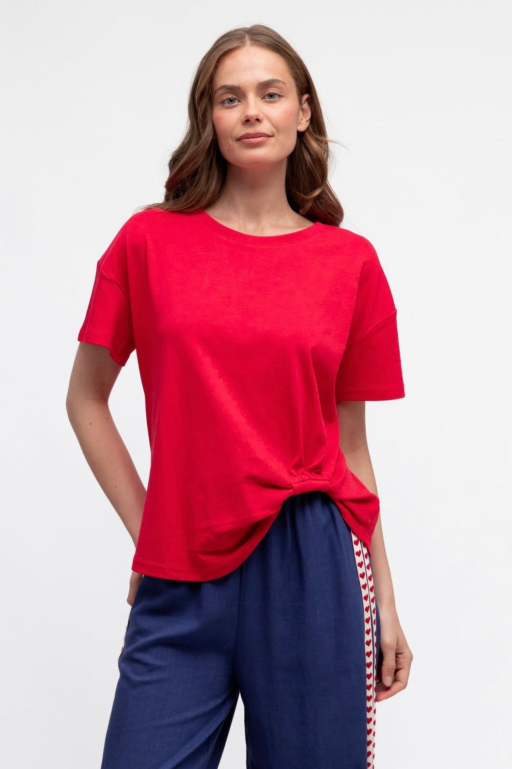 Easy Tuck Tee - Cherry
