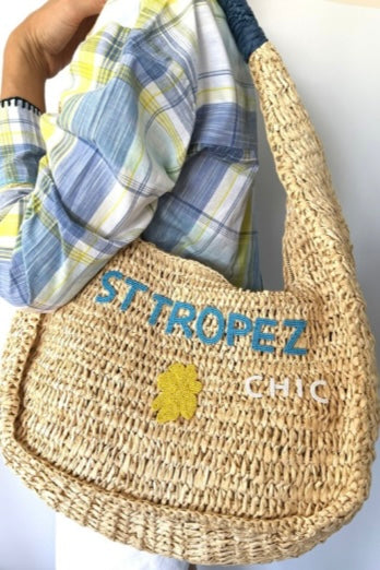 ~ Zoda Raffia Bag - St Tropez