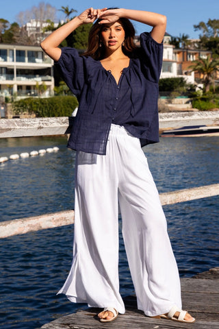 Willow Blouse - Navy