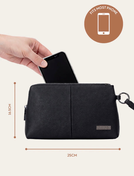 ~ BARE Fifi Clutch - Black Pebble