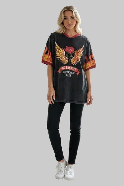 Mayhem Tee - Washed Black