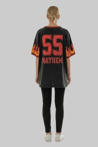 Mayhem Tee - Washed Black