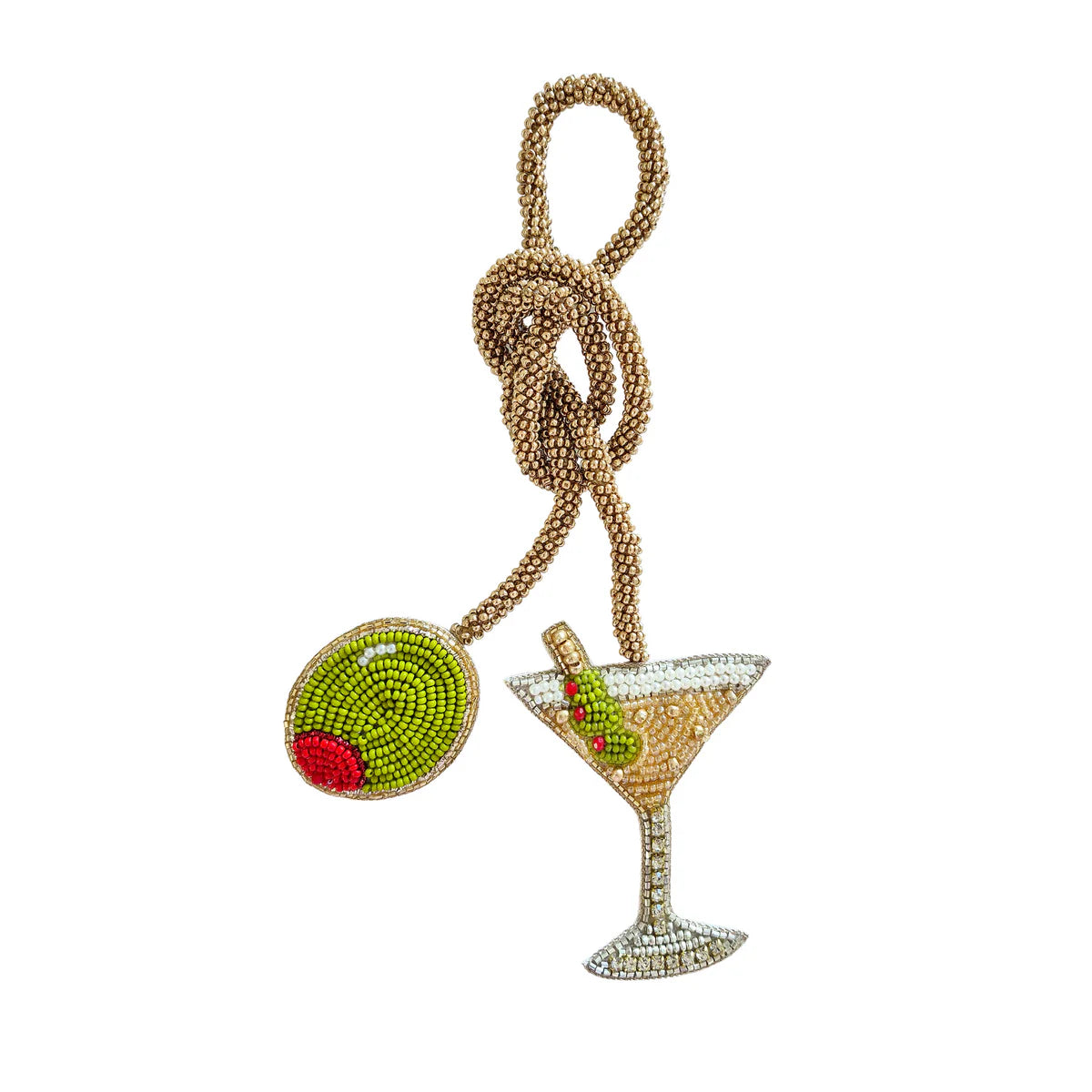 ~ Zoda Beaded Bag Charm - Martini