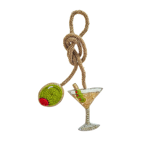 ~ Zoda Beaded Bag Charm - Martini