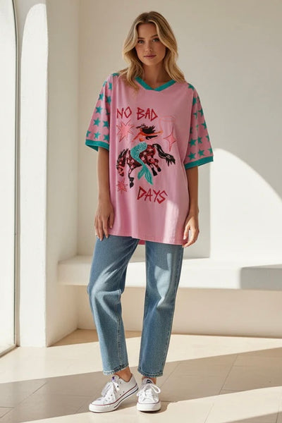 No Bad Days Tee - Pink