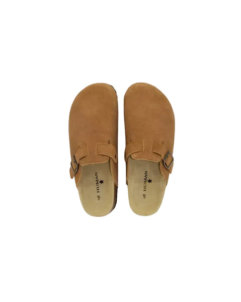 ~~~ HUMAN Lara Closed Toe Slide - Tan Suede