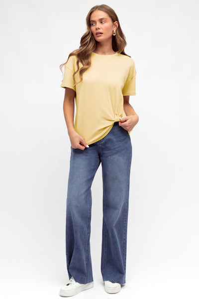Easy Tuck Tee - Lemon