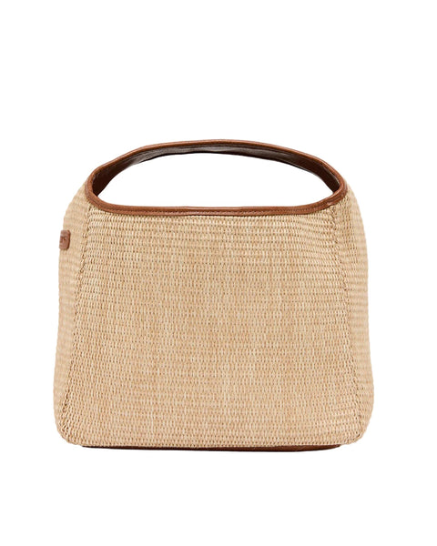 ~ ELMS+KING Linton Crossbody Large - Tan Pebble/Natural Weave