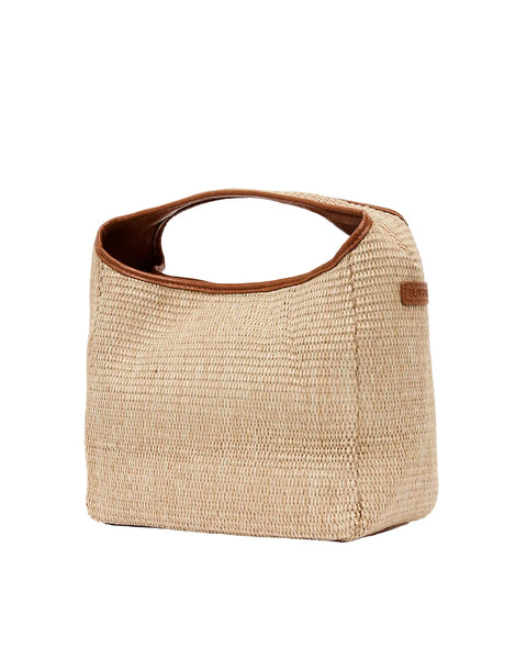 ~ ELMS+KING Linton Crossbody - Tan Pebble/Natural Weave