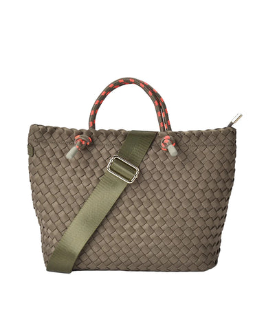 ~ ELMS+KING Michigan Tote - Khaki Neo Plait