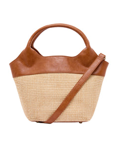 ~ ELMS+KING Miller Tote - Tan Pebble/Natural Weave