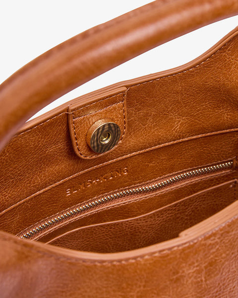 ~ ELMS+KING Miller Tote - Tan Pebble/Natural Weave