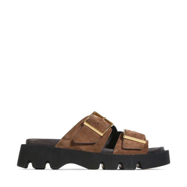 ~~~ EOS Monni Slide - Pecan Suede