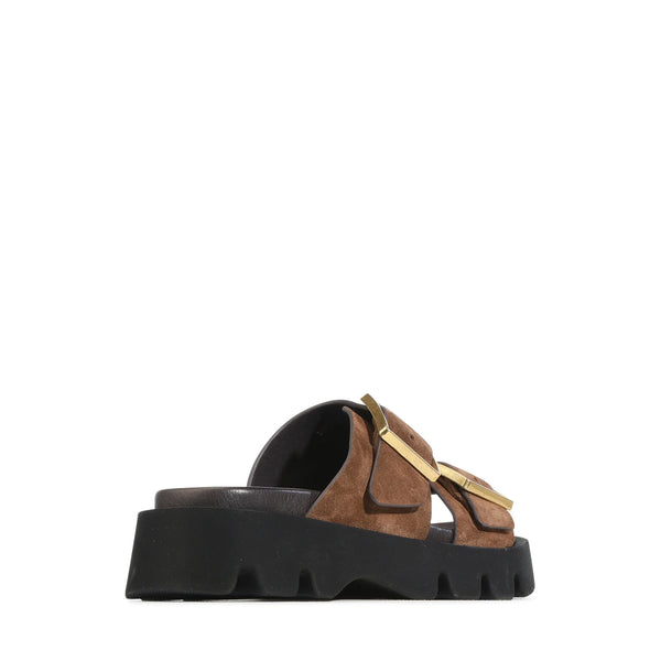 ~~~ EOS Monni Slide - Pecan Suede