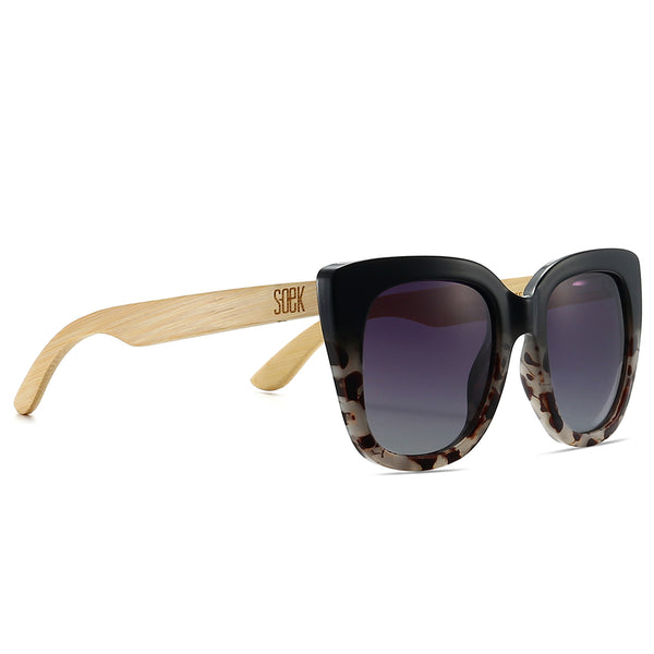 ~ SOEK Sunglasses Riviera - Black/Ivory Tortoise