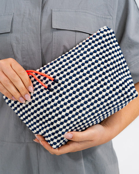 ~ ELMS+KING Napili Case Large - Navy/White