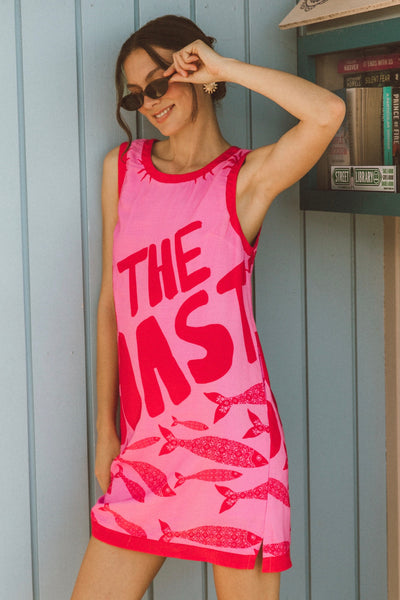 On The Coast Shift Dress - Print