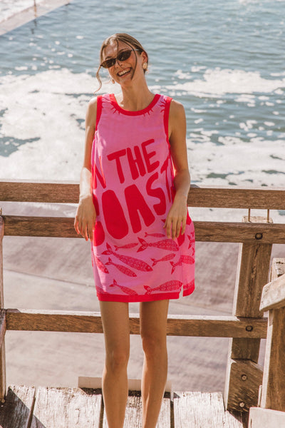 On The Coast Shift Dress - Print
