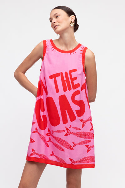 On The Coast Shift Dress - Print