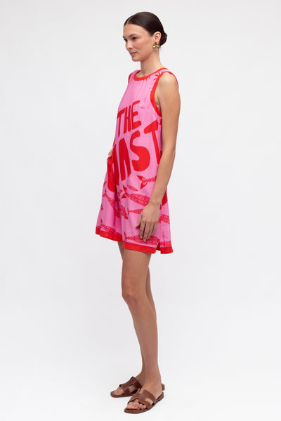 On The Coast Shift Dress - Print