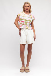 Paulo Drill Shorts - White