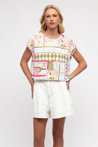 Clovelly Top - Print