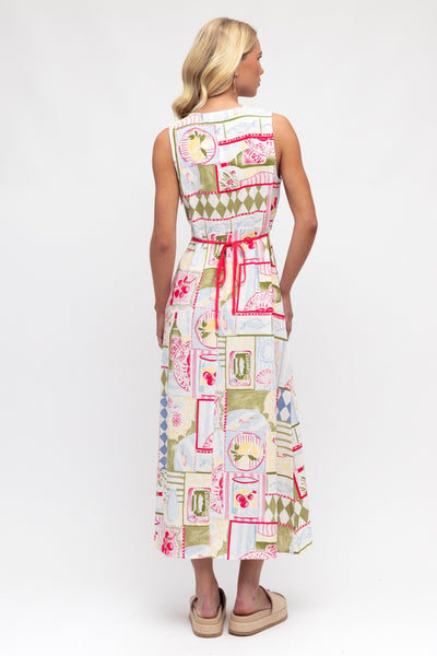 Clovelly Midi Dress - Print