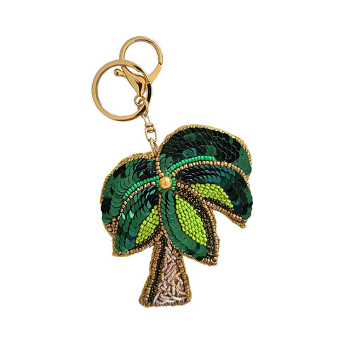 ~ Zoda Beaded Keyring - Palm Tree