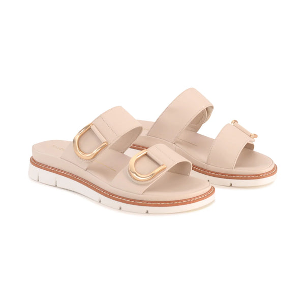 ~~~ LOS CABOS San Double Strap Slide - Bone